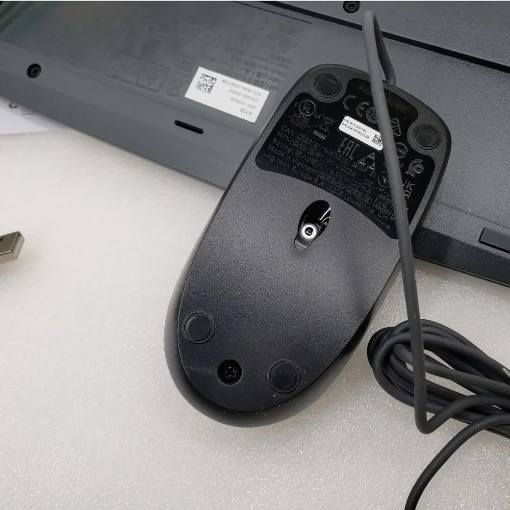 Logitech MK120 Corded Keyboard and Mouse Combo